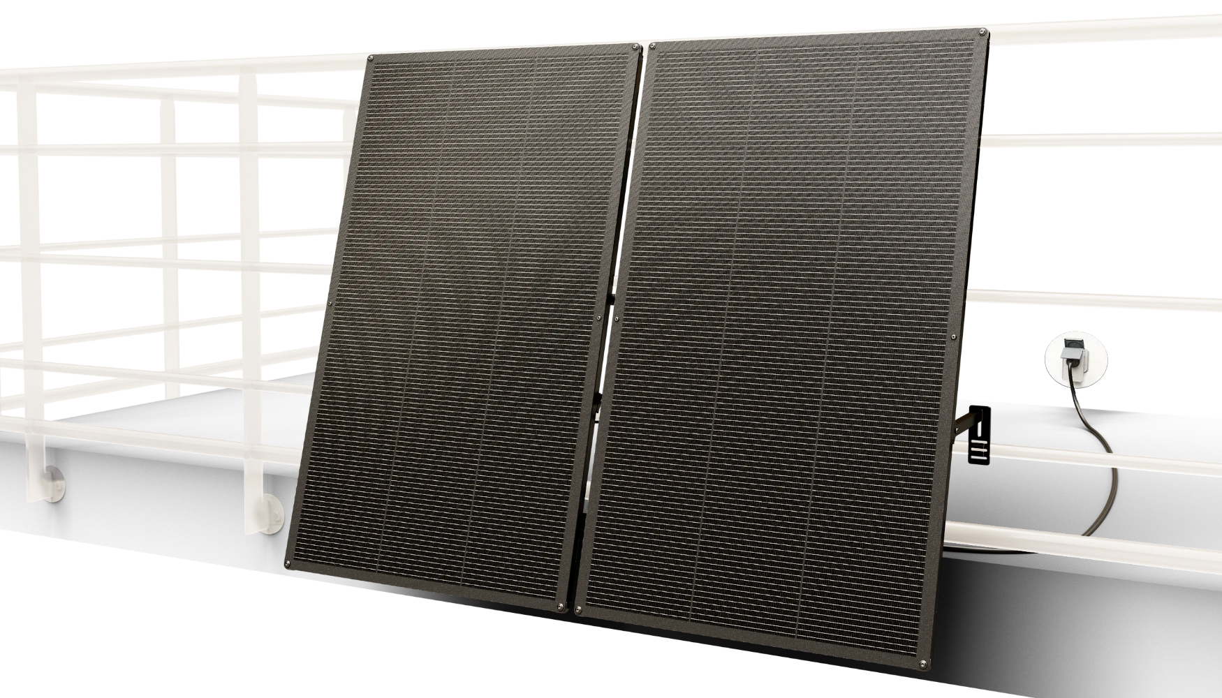 Station solaire Sunology CITY - Kit panneaux photovoltaïques plug and play pour balcon